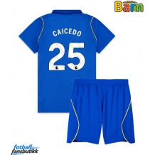 Chelsea Moises Caicedo #25 Hjemmedraktsett Barn 2026-27 Kortermet (+ Korte bukser)